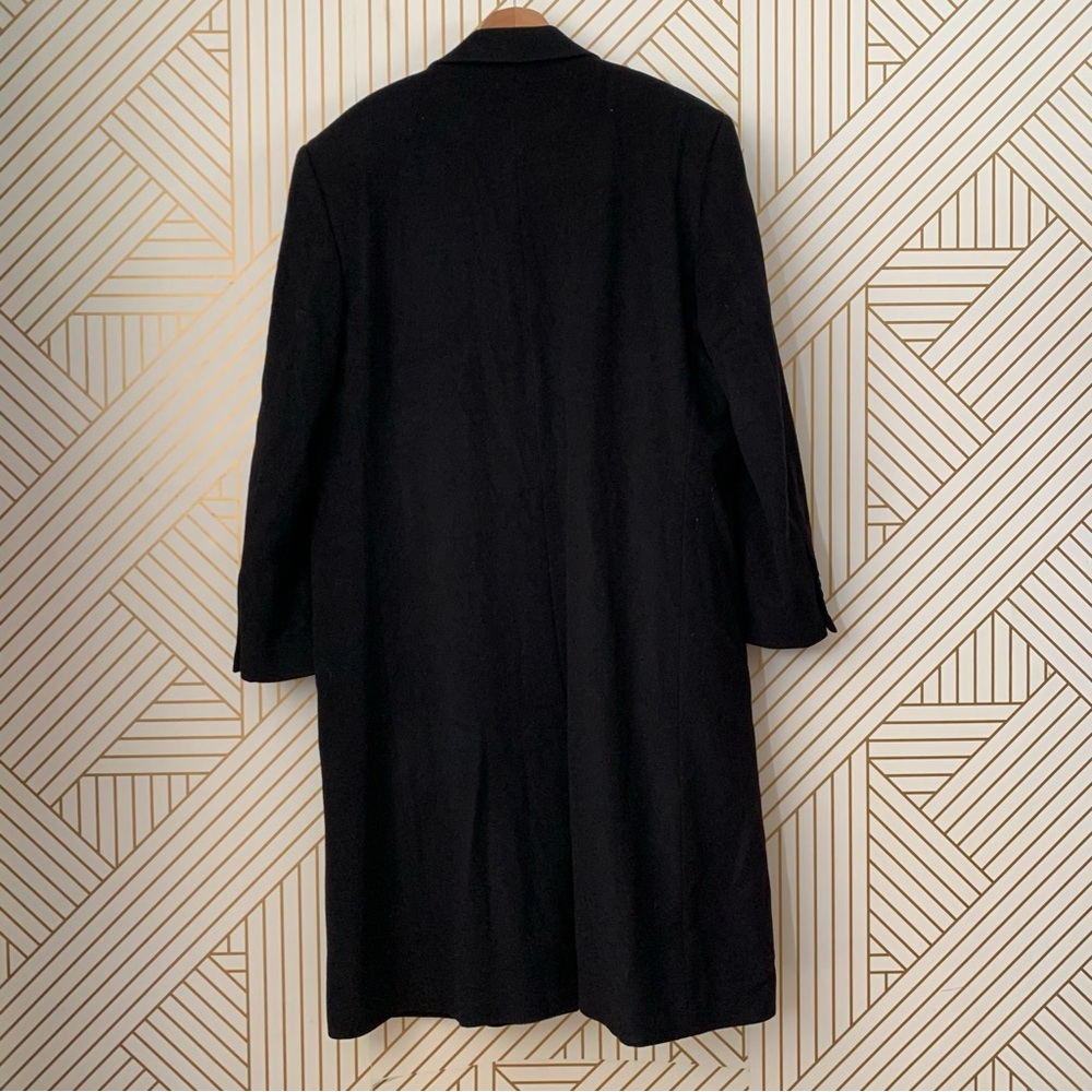 Daniel Cremieux 100% Cashmere Top Coat Overcoat 
Peacoat black 48L for Dillards - Picture 8 of 12